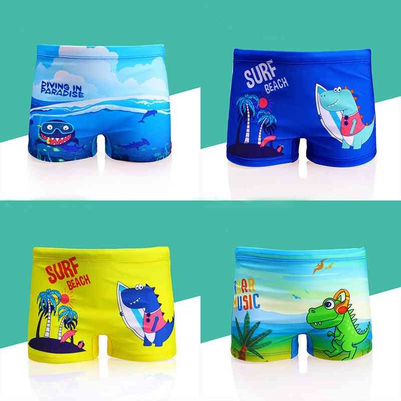 Cartoon Print Swimwear Swimming Trunks Set