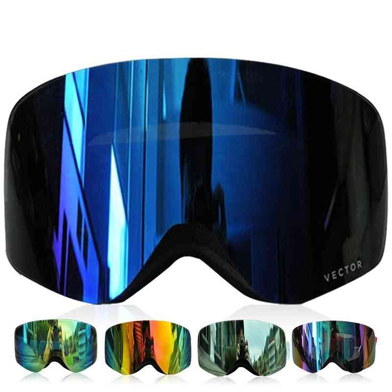Ski Goggles  Double Lens  Anti-fog Skiing Eyewears