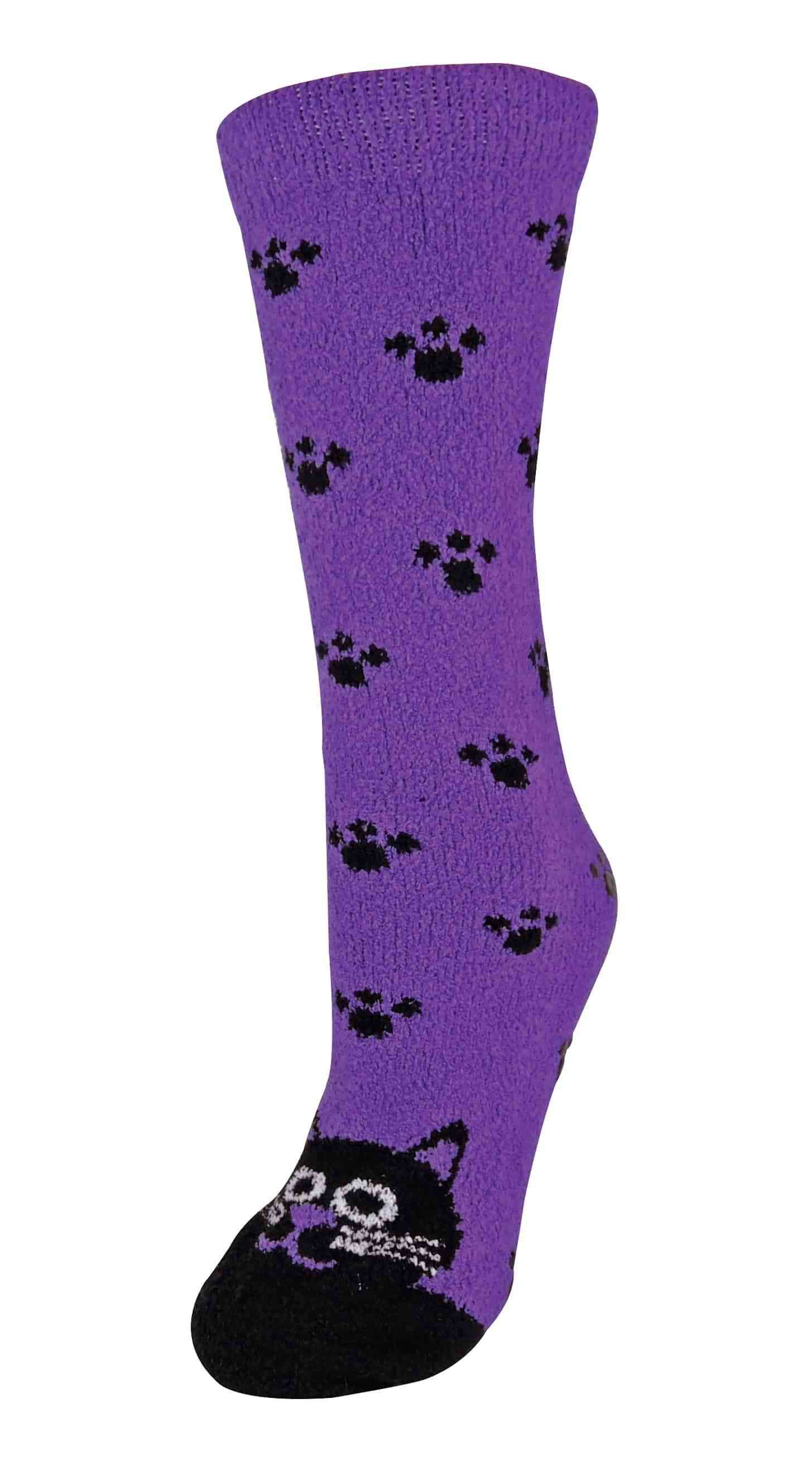 Ladies Novelty Slipper Socks With Animal Designs