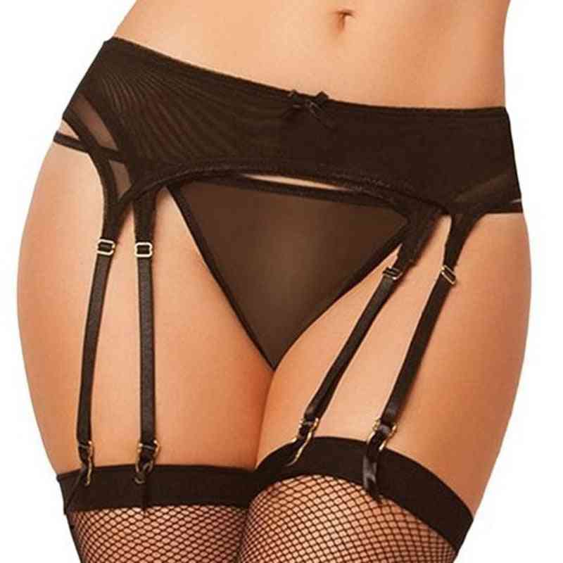 Sexy Women Underwear Bow Garter Belt