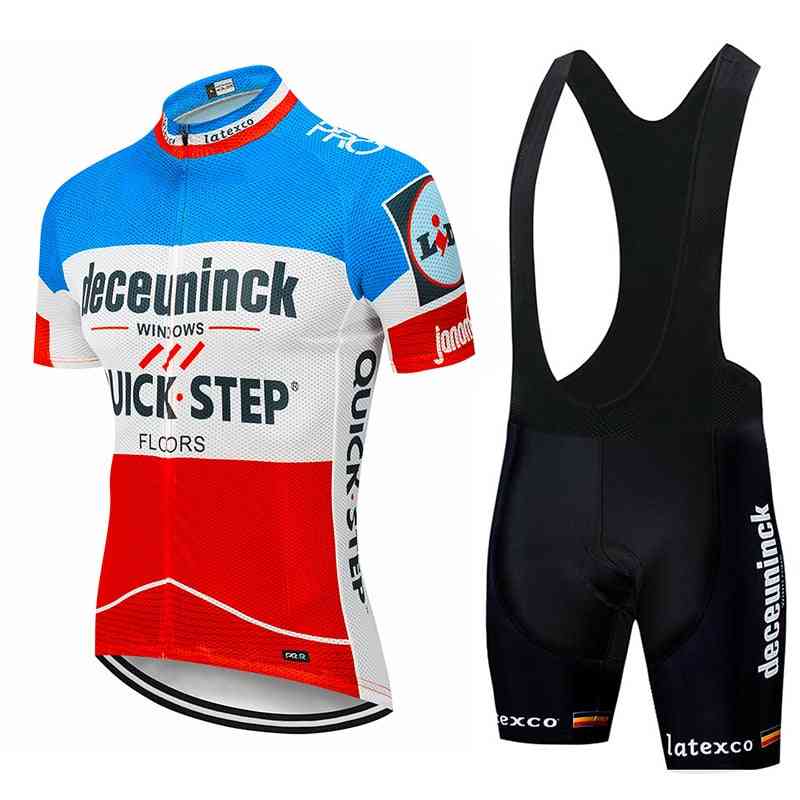 Team Quick Step Cycling Jersey Bib Pant Set