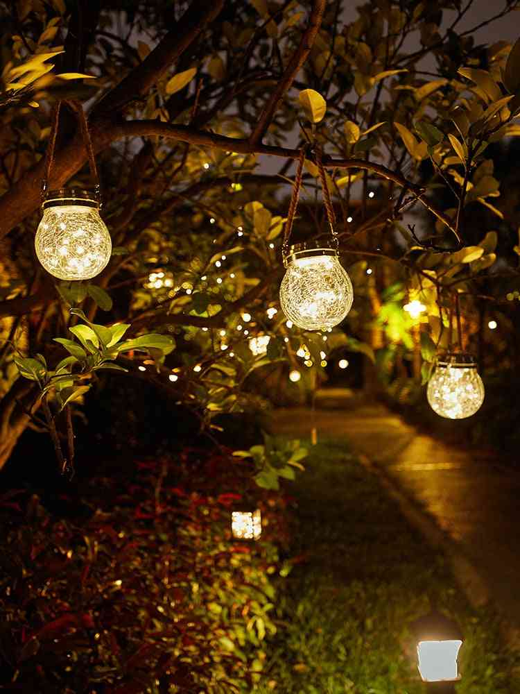 Outdoors Round Waterproof Led Solar Garden Fairy Lamp
