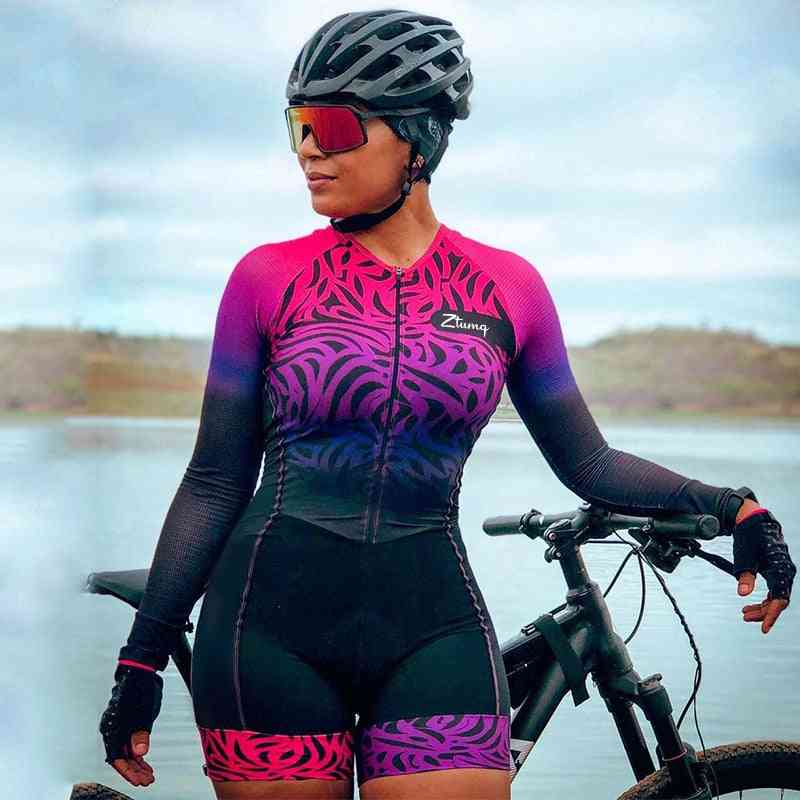 Sexig mtb bike skinsuit tröja för kvinnor