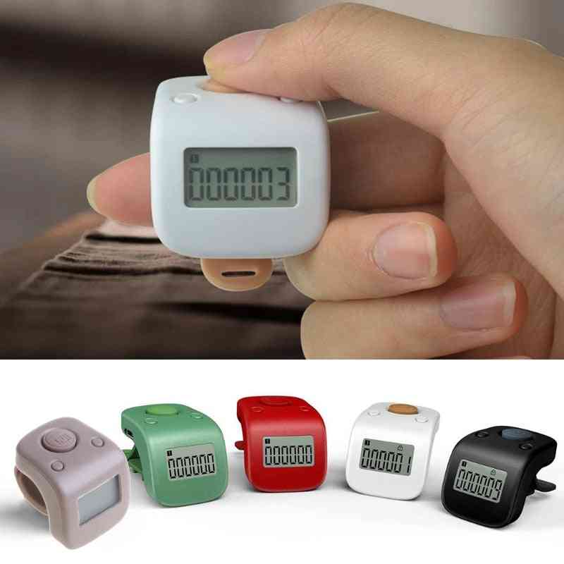 Mini Rechargeable Digital Lcd Electronic Finger Ring Hand Tally Counter