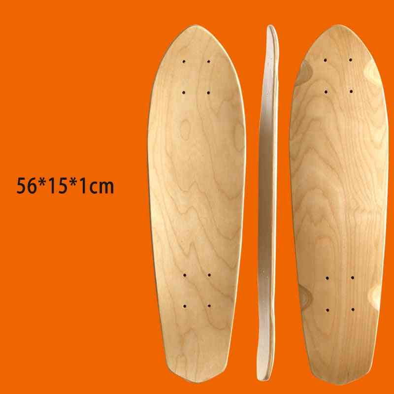 Mini Cruiser Board Natural Wood Longboard