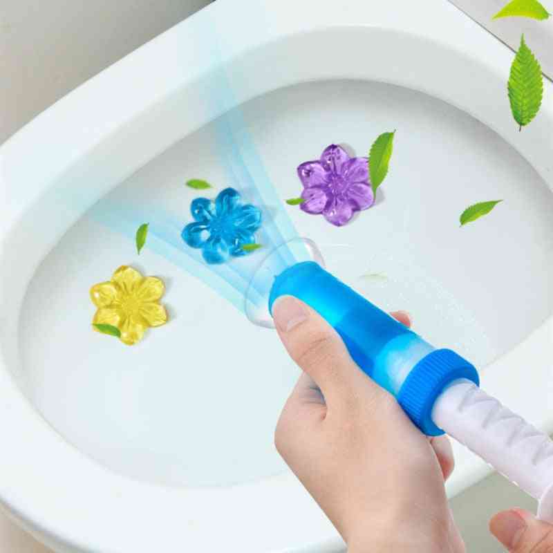 Flower Aromatic Toilet Gel Deodorant Cleaner