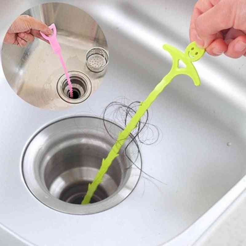 1pcs Kitchen Sink Clean Hook Sewer Dredging Spring Pipe