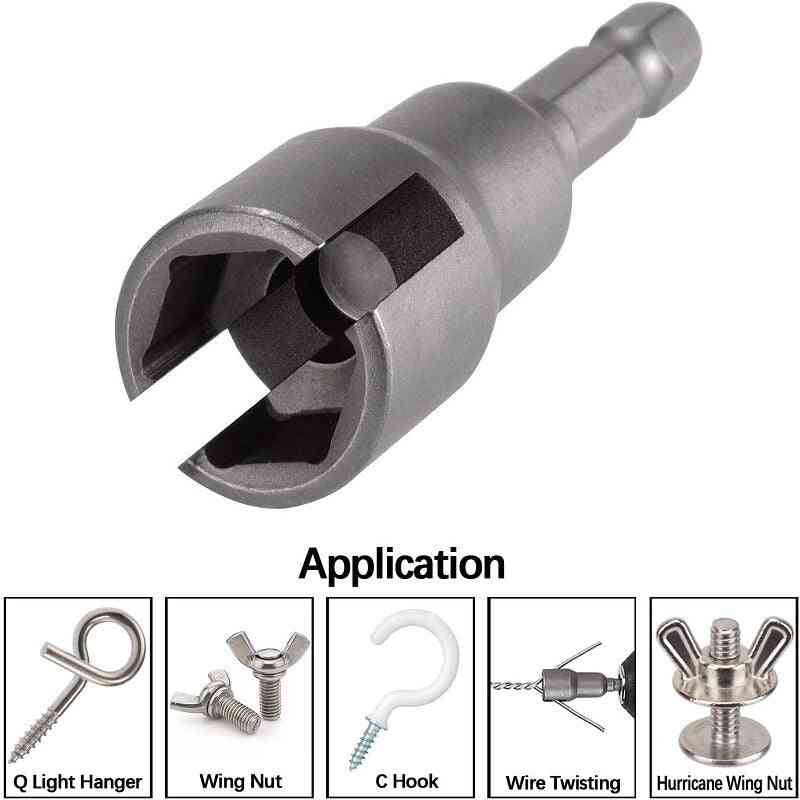 Butterfly Bolt Socket Wrench Hex Shank Socket Adapter Nut For Power Too