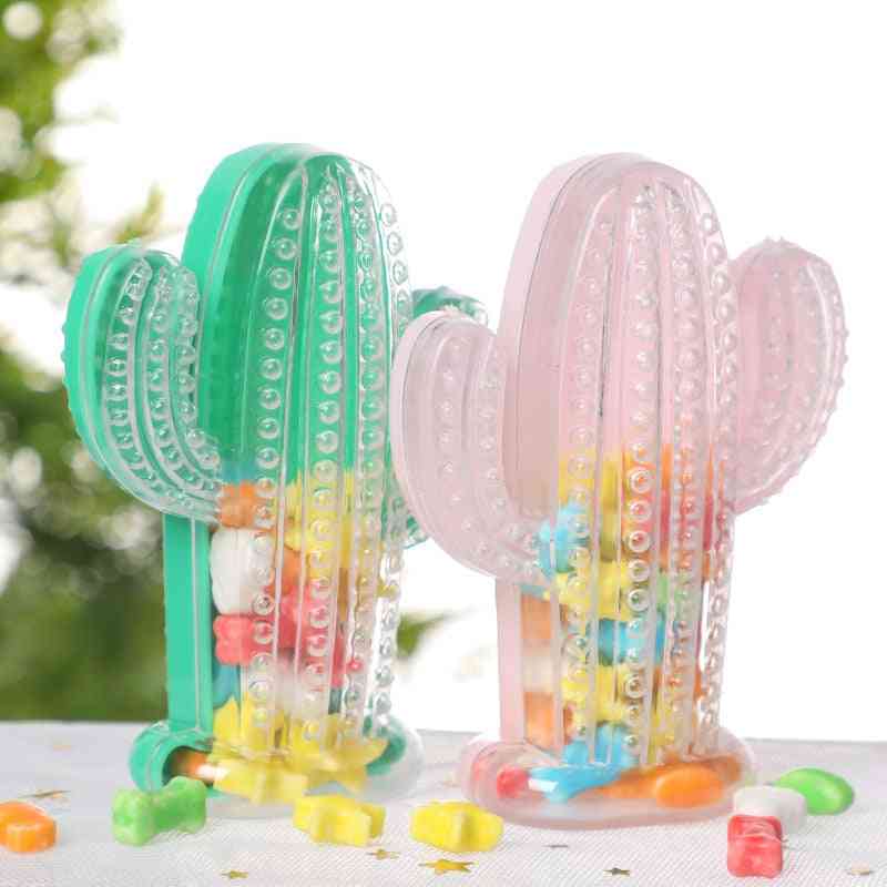12pcs Cactus Shaped Plastic Candy Box