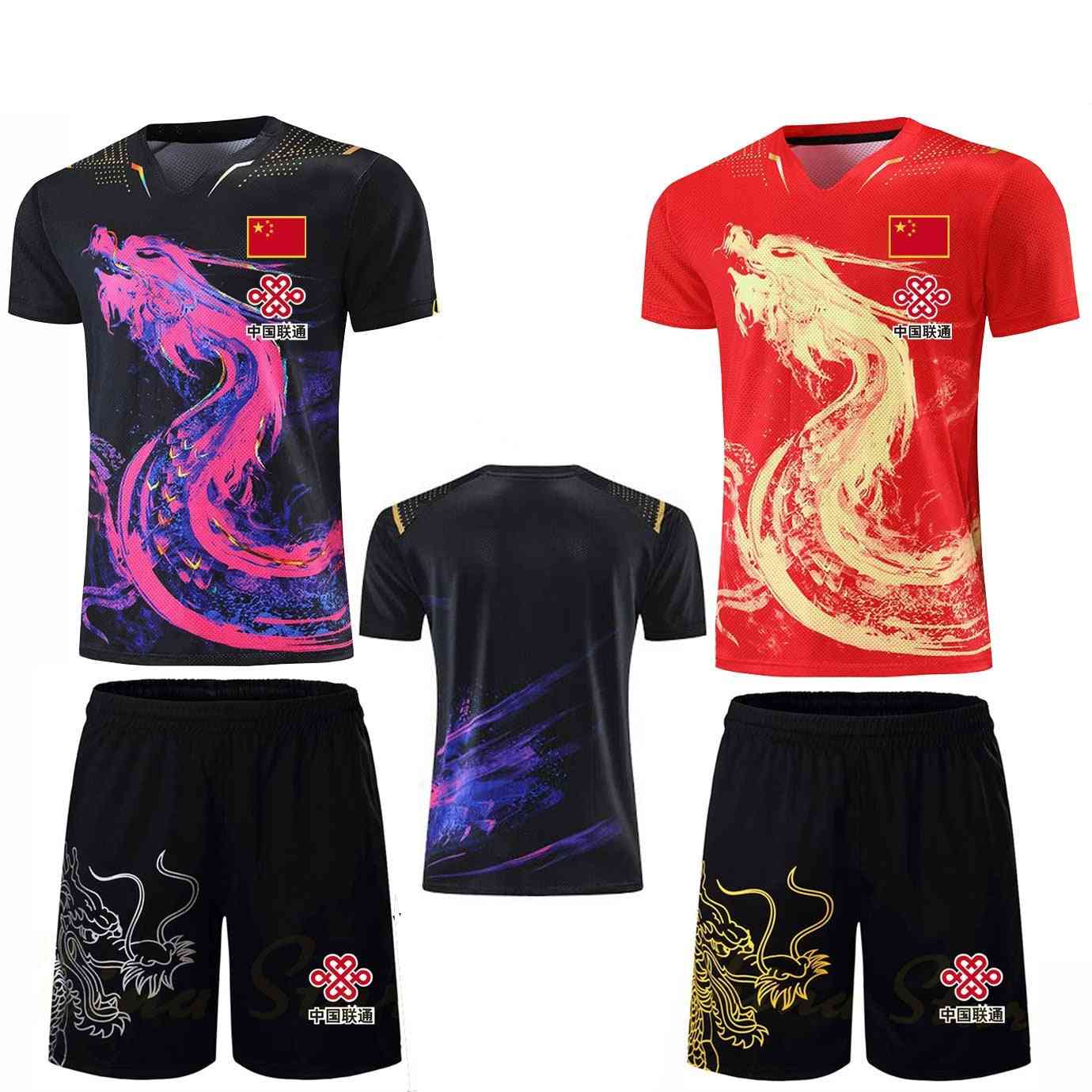 Dragon Table Tennis Jerseys Shorts Sets