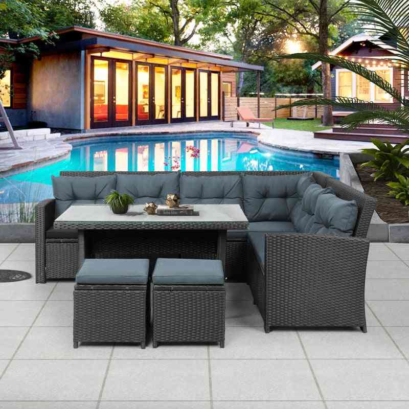 Outdoor Patio Furniture Set For Pool Backyard Lawn