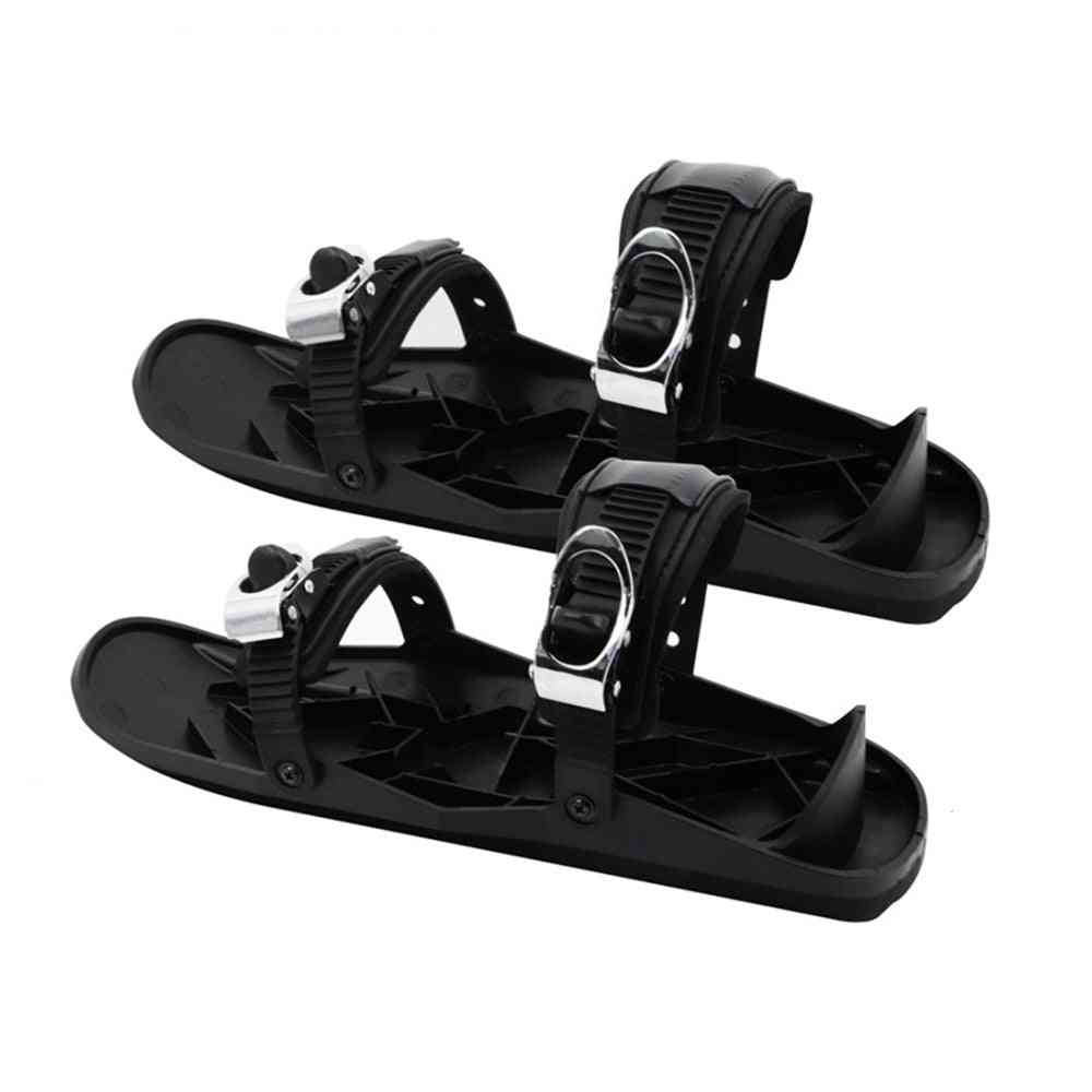 Short Skiboard Snowblades Bindings Portable Skiing Shoes