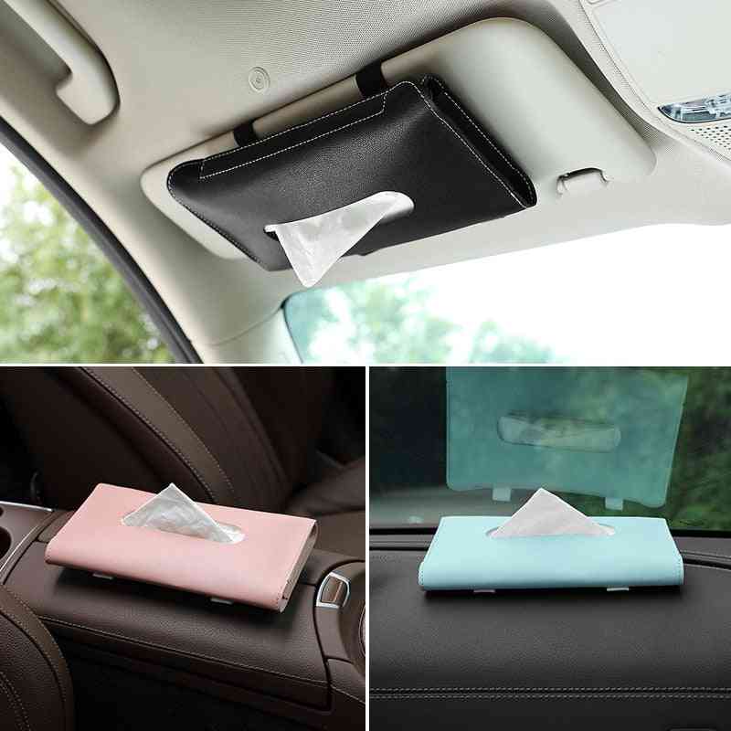 Towel Sets Car Sun Visor Tissue Box Holder Auto Interior