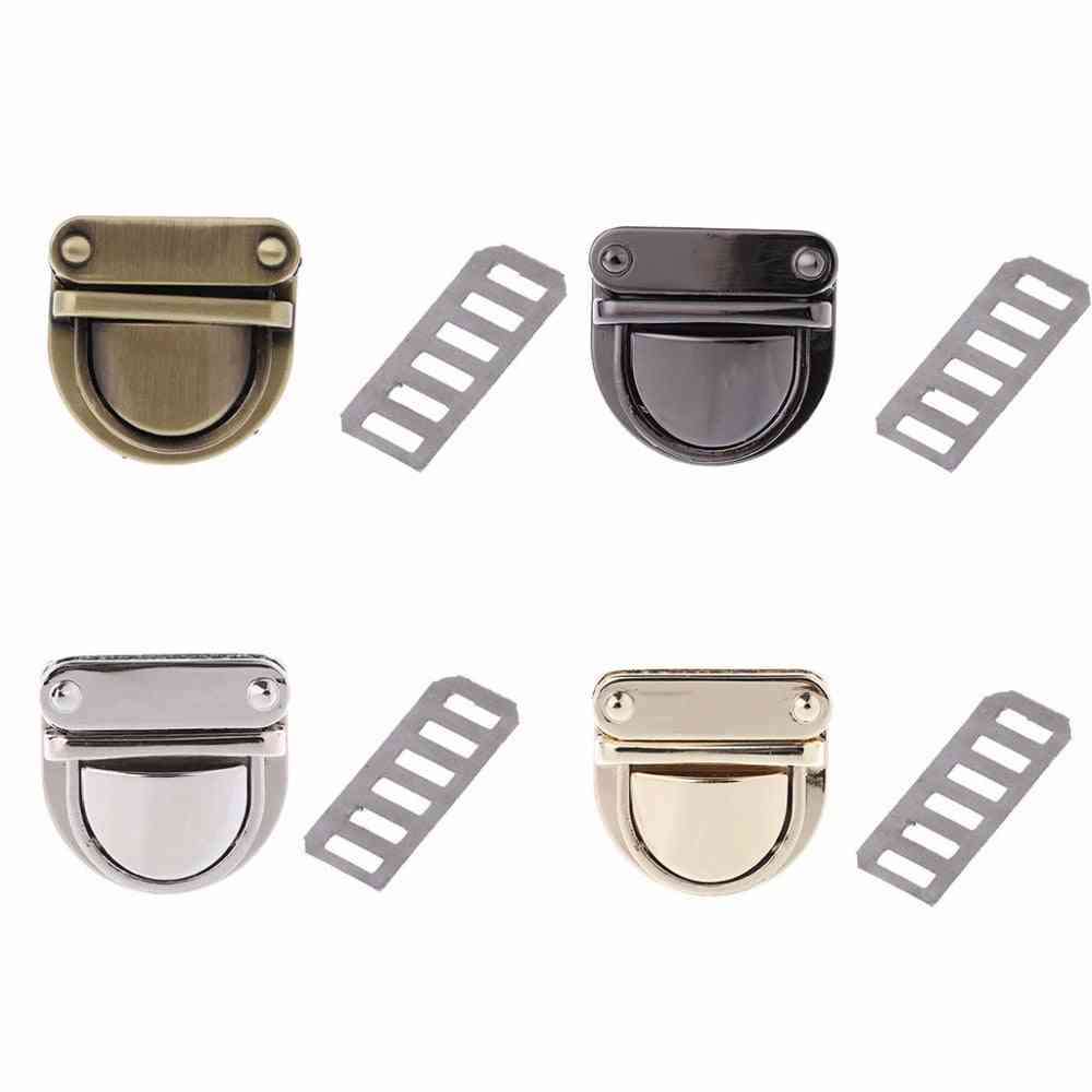 Metal Handbag Clasp Turn Buckle Bag Accessories Twist Lock