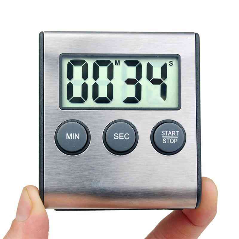 Digital Timer Minute Second Timer Lcd Digital Screen Alarm Clock
