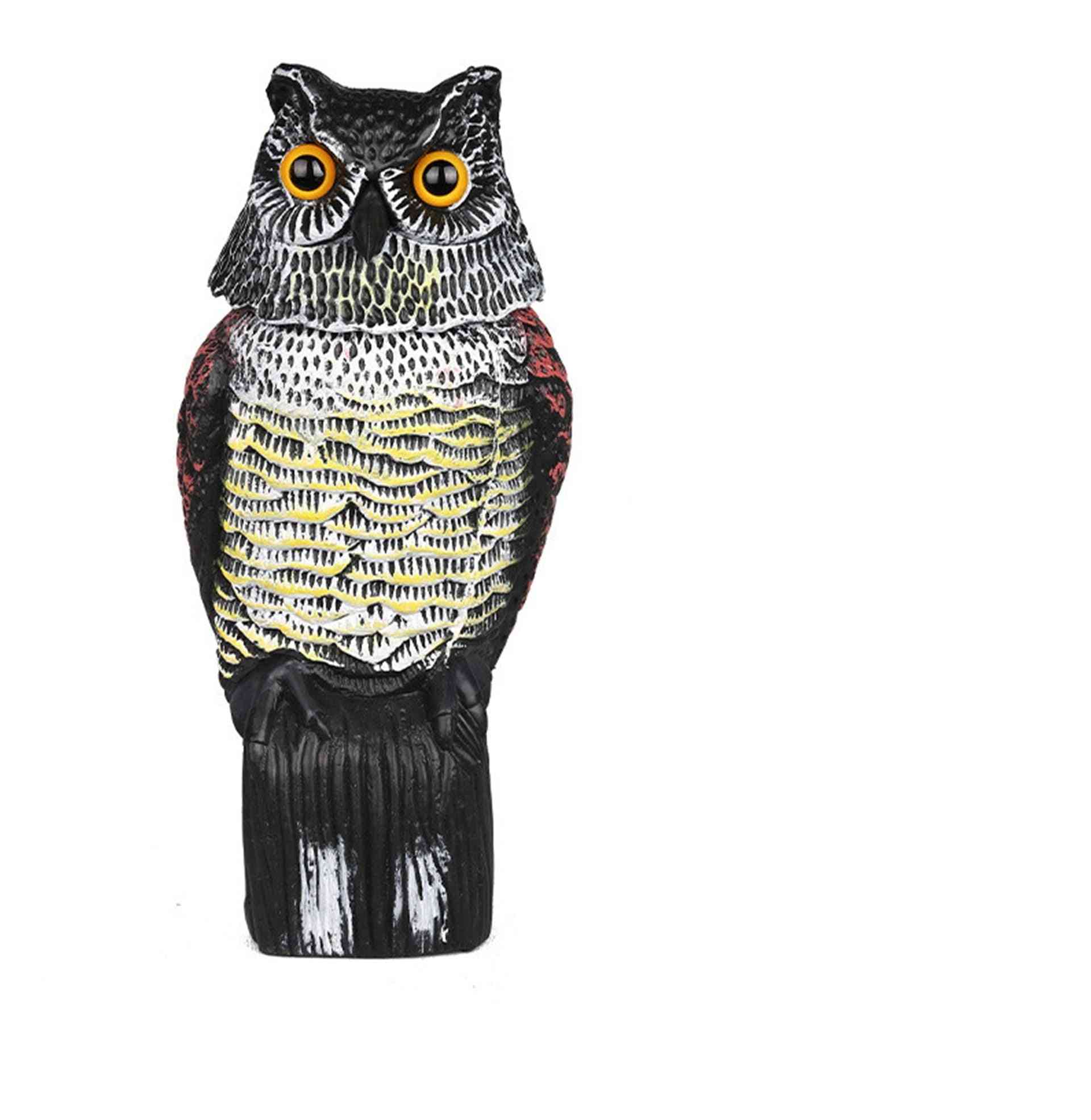 Realistic Bird Scarer Owl Prowler Decoy