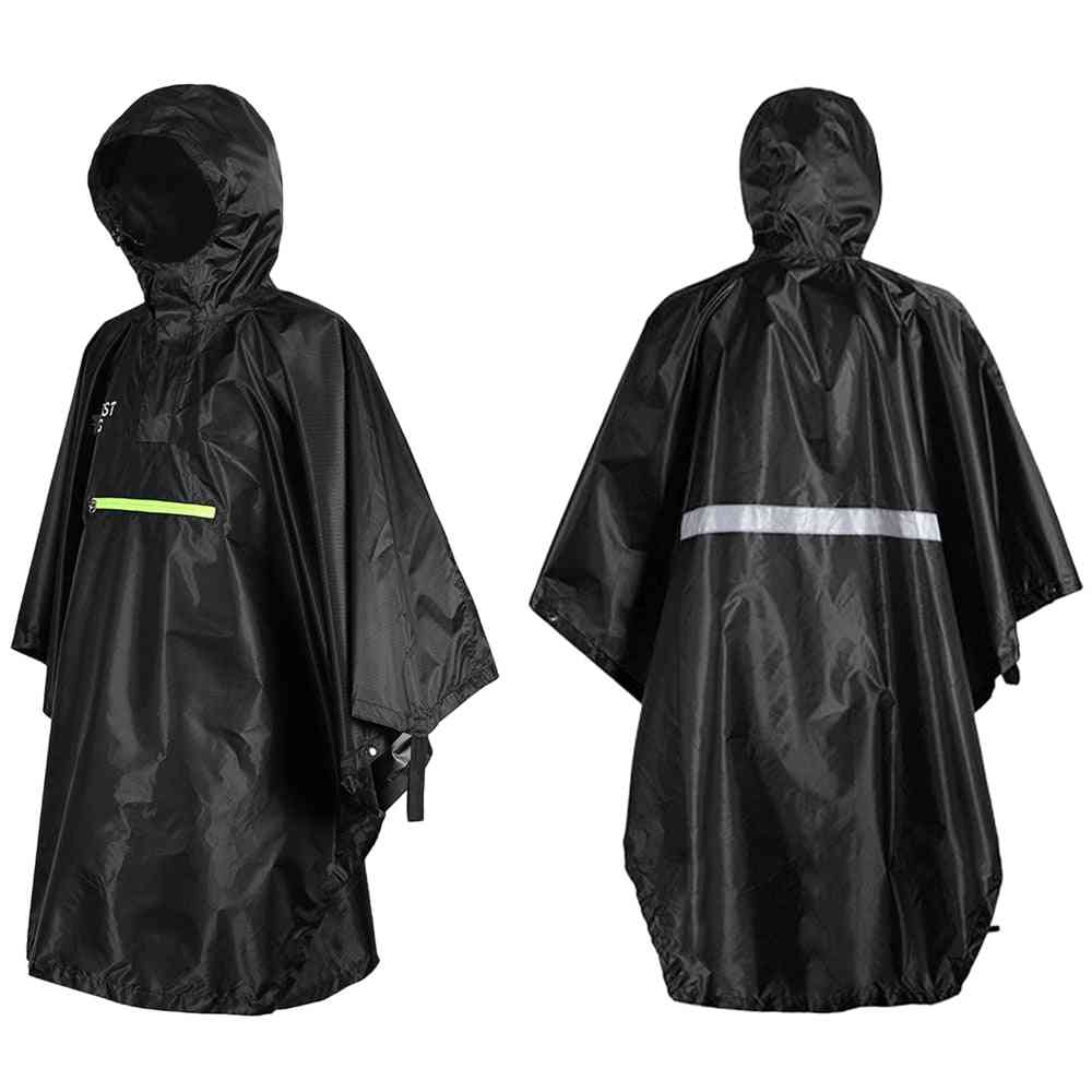 Bicycle Rainproof Reflective Strip Raincoat For Unisex