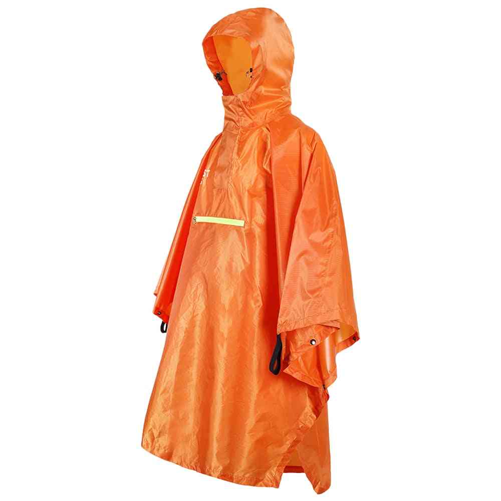 Bicycle Rainproof Reflective Strip Raincoat For Unisex