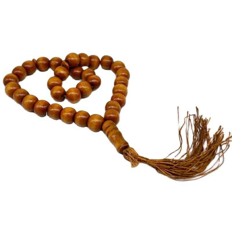 12mm Wooden 33 Prayer Beads Islamic Muslim Tasbih Bracelets