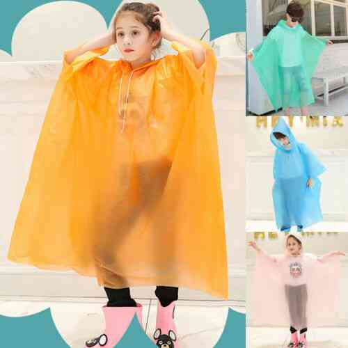 Regnrock för - tecknad baby barn varma regnkläder