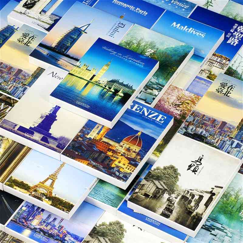 Travel Around The World Paper Postcard Greeting Card City Landscape Postcard