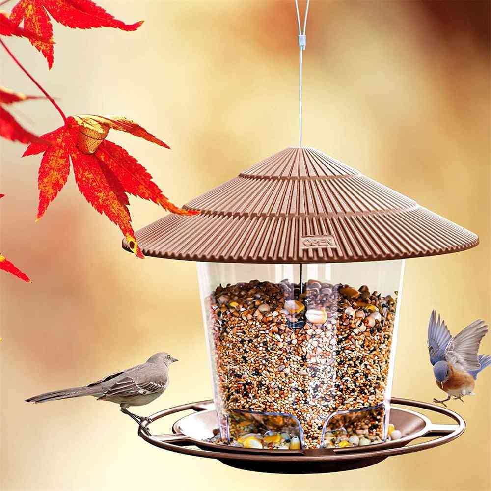 Hanging Wild Bird Feeder Container With Hang Rope