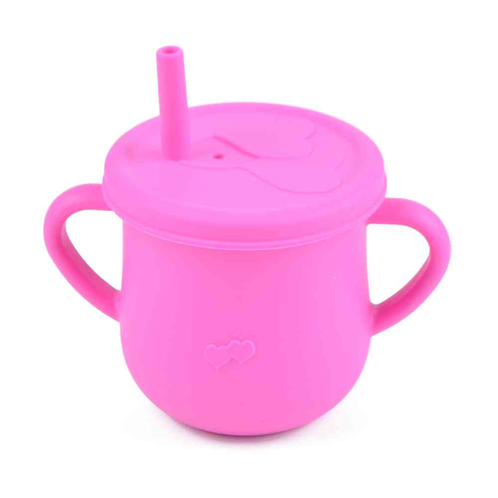 Baby Training Cup, Food Grade Silicone Sippy Cups