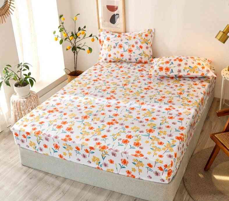 Bed Sheet With Pillowcase, Polyester Mattress Cover