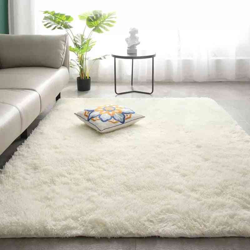 Nordic Lounge Fluffy Non-slip Mixed Dyed Rugs Carpets