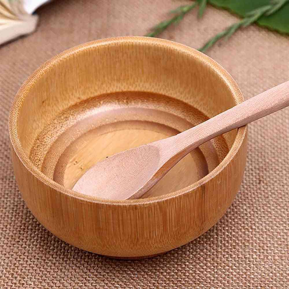 Creative Kitchen Chinese Bamboo Bowl Round Spice Natural