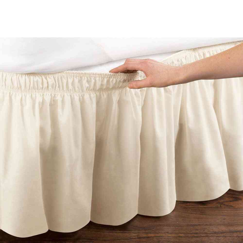 Hotel Wrap Around Elastic Bed Skirt