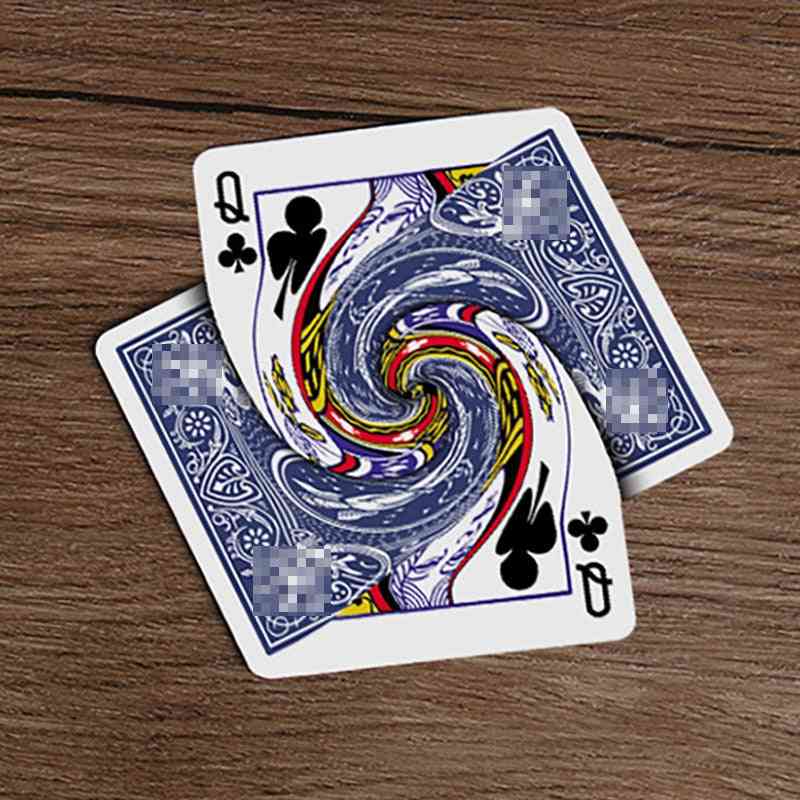 Vortex Magic Tricks Playing Card Connected Poker Change Magia Magician Close Up Street Illusions Gimmicks Mentalism Puzzle Toy
