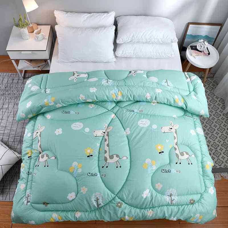 Flamingo Pattern Winter Quilt Single Comforter Four Seasons Blanket