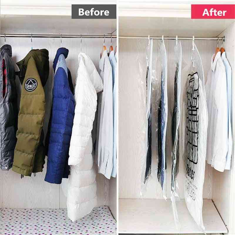 Save Space Hanging Vacuum Bag For Clothes Dress