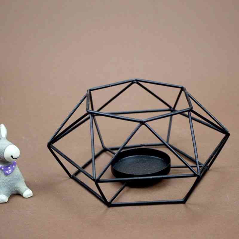 Geometric  Metal Candle Holder For Wedding Decore