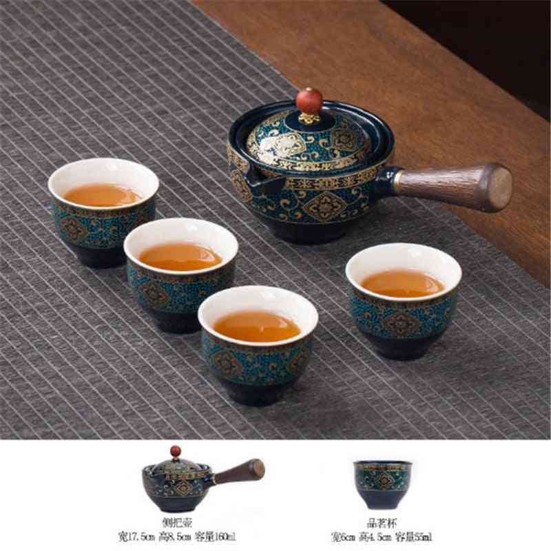Portable Flower Exquisite Chinese Gongfu Kung Fu Tea Set