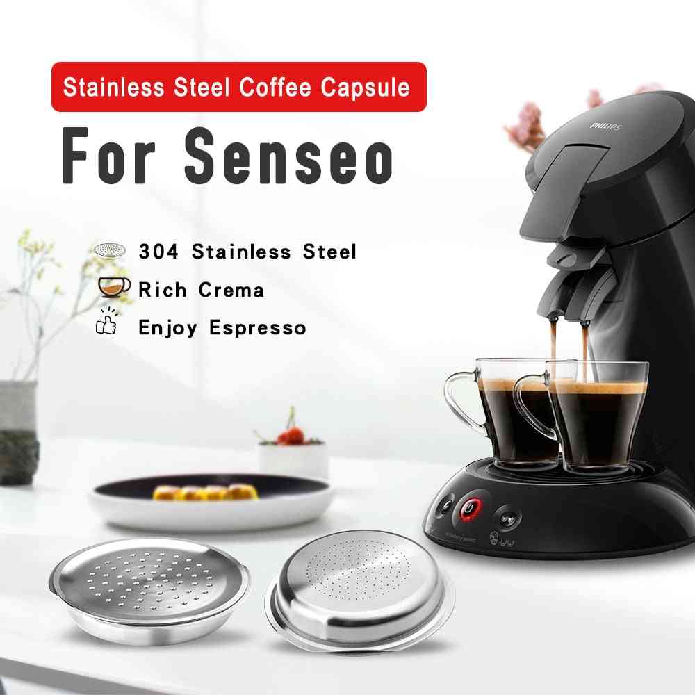 Stainless Steel Coffee Capsule Caps For Philips Senseo Machine
