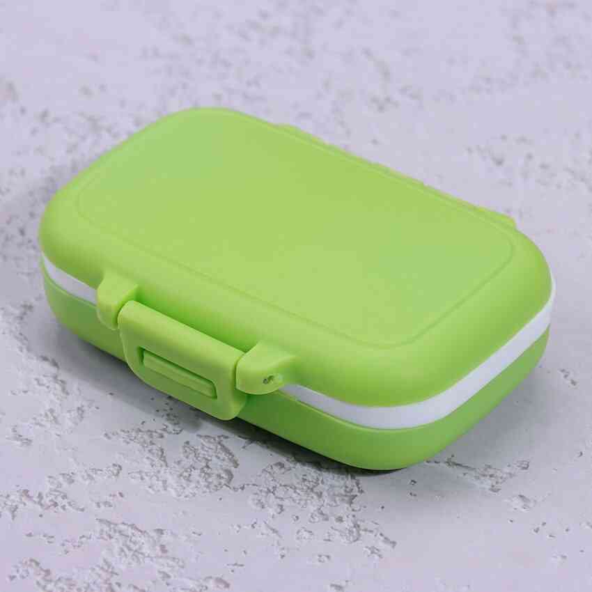 Oval Square Shaped 3 Grids Pill Storage Box