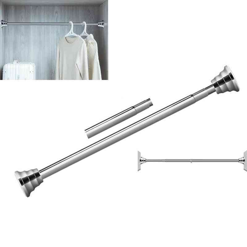 Wall-mounted Steel Telescopic Shower Curtain Rod