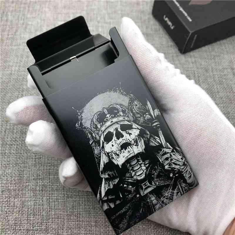 Death Style Skulls Aluminium Alloy Cigarette Case