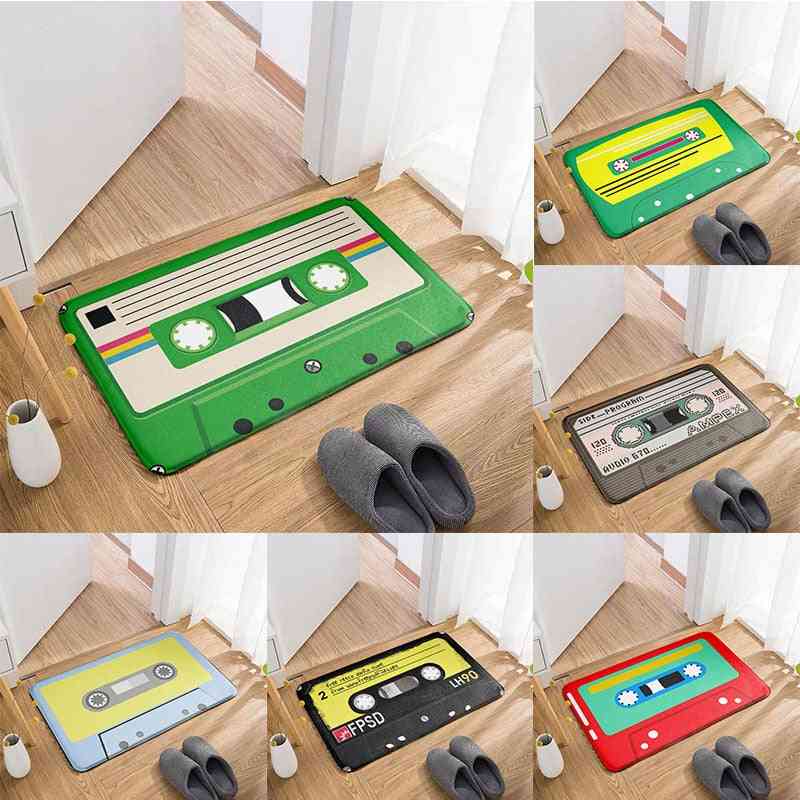 Fun Vintage Cassette Tape Door Mat
