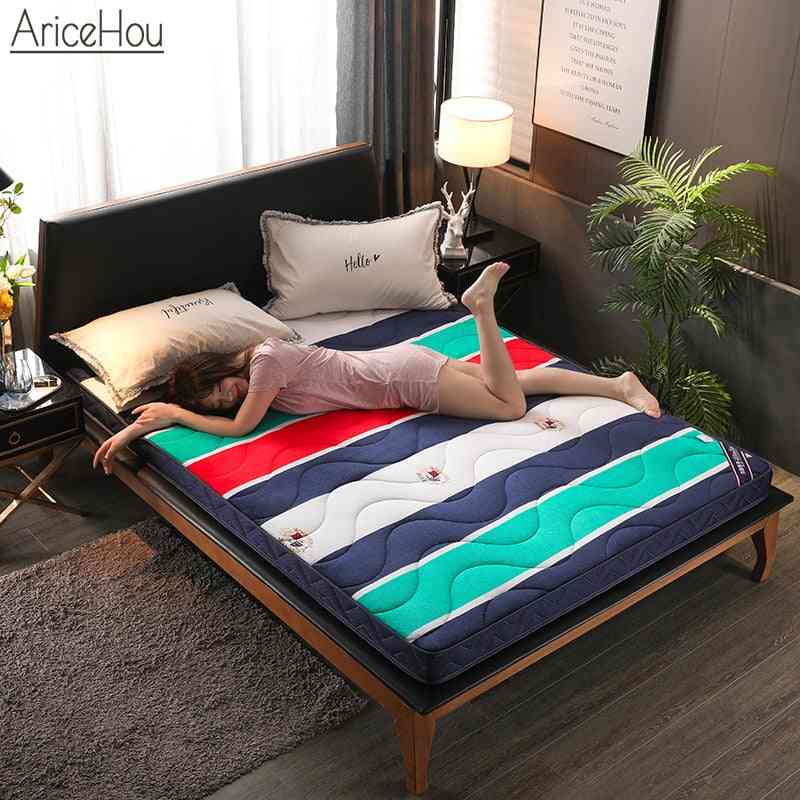 6cm 9cm Flannel Tatami Thick Mattresses Single Double Mattress Dormitory Tatami Folding Home Super Soft Bed Mat King Queen Size