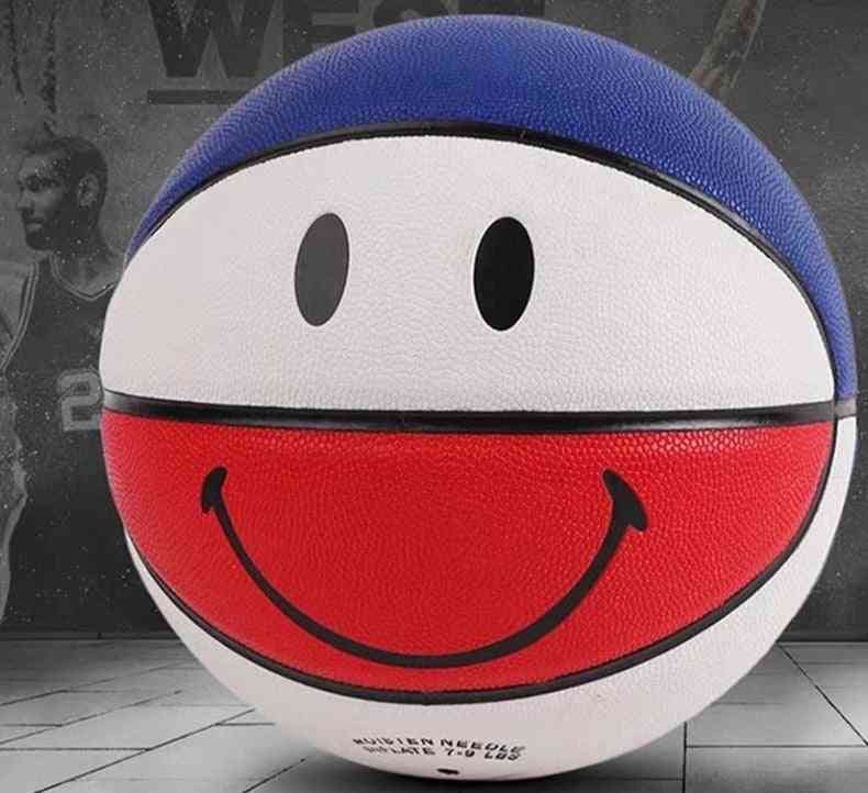 Professional Sports Smile Patterns Indoor Outdoor Training Basketballs