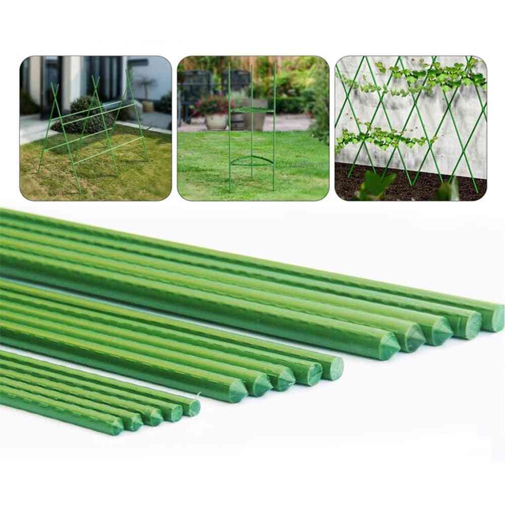 Plant Stakes Gardening Pillar Plastic Coated Steel Pipe For Supporting Plants
