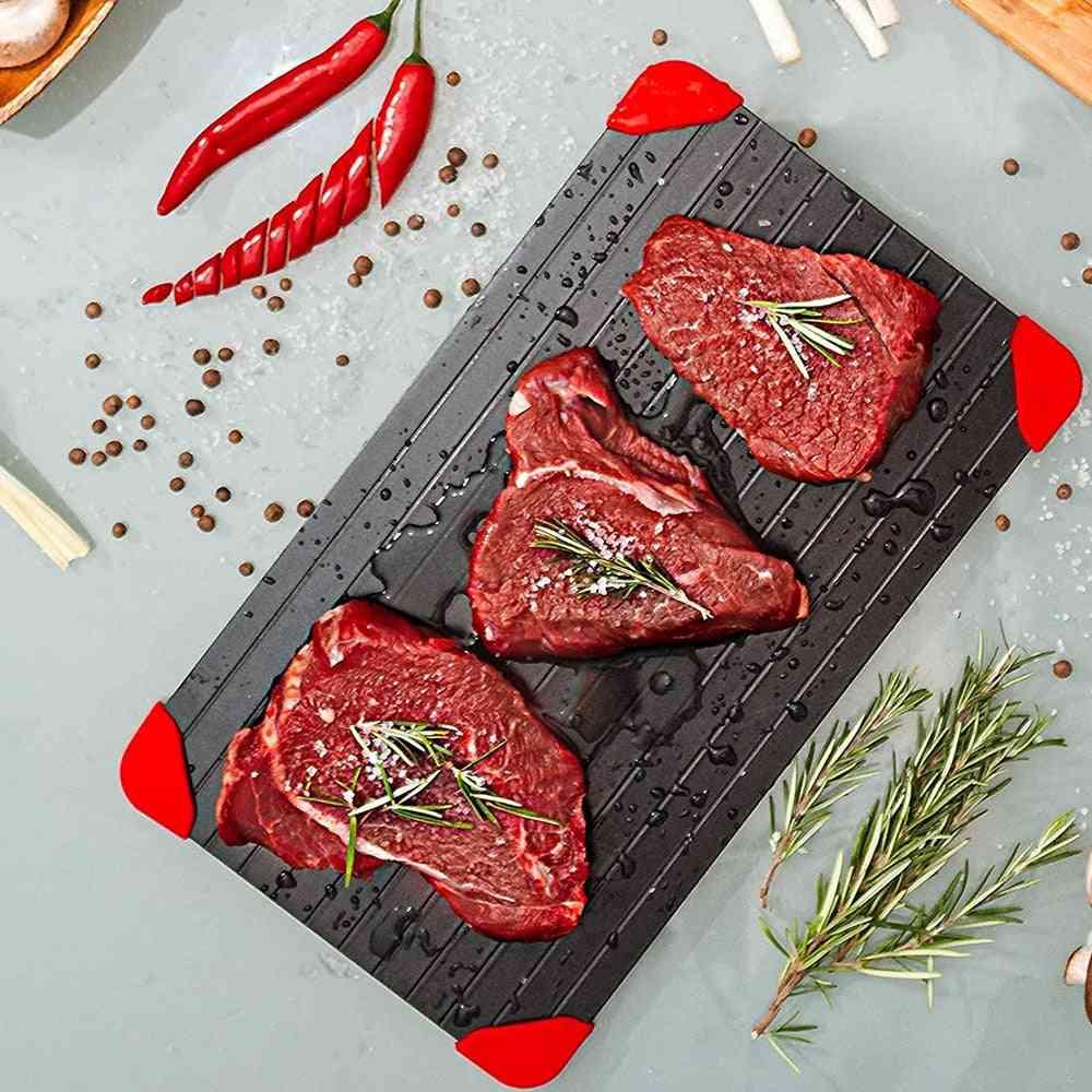 Fast Defrosting Tray For Frozen Meat  With Groove Design
