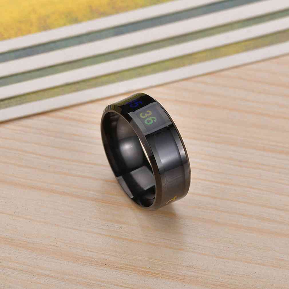 Smart Sensor Temperature Ring Modern