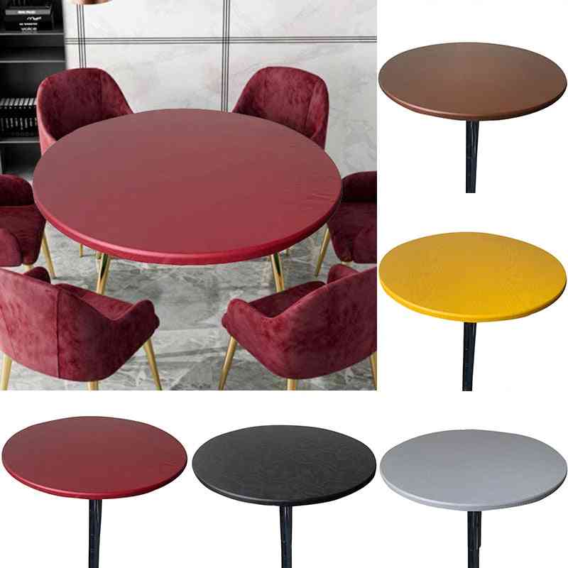 Round Waterproof Oil-proof Table Cover For Living Room