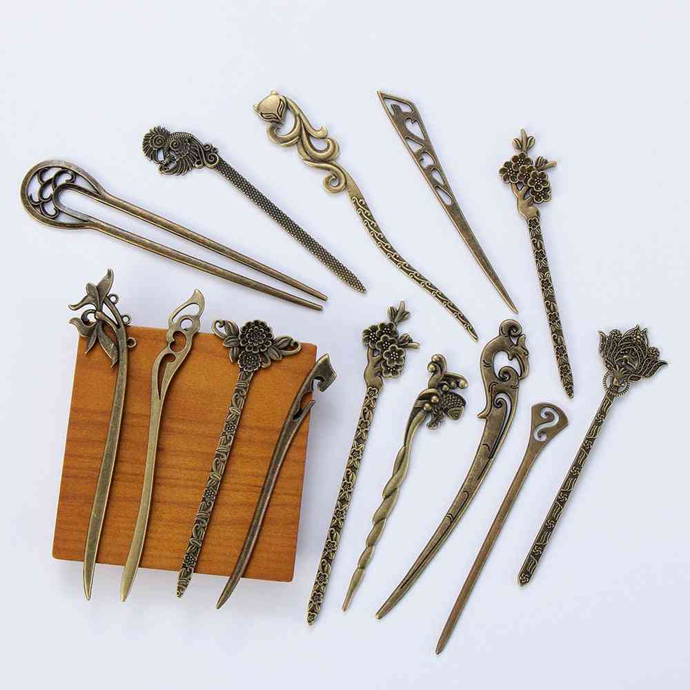 Carved Hairpin - Hair Accessories Styling Tools