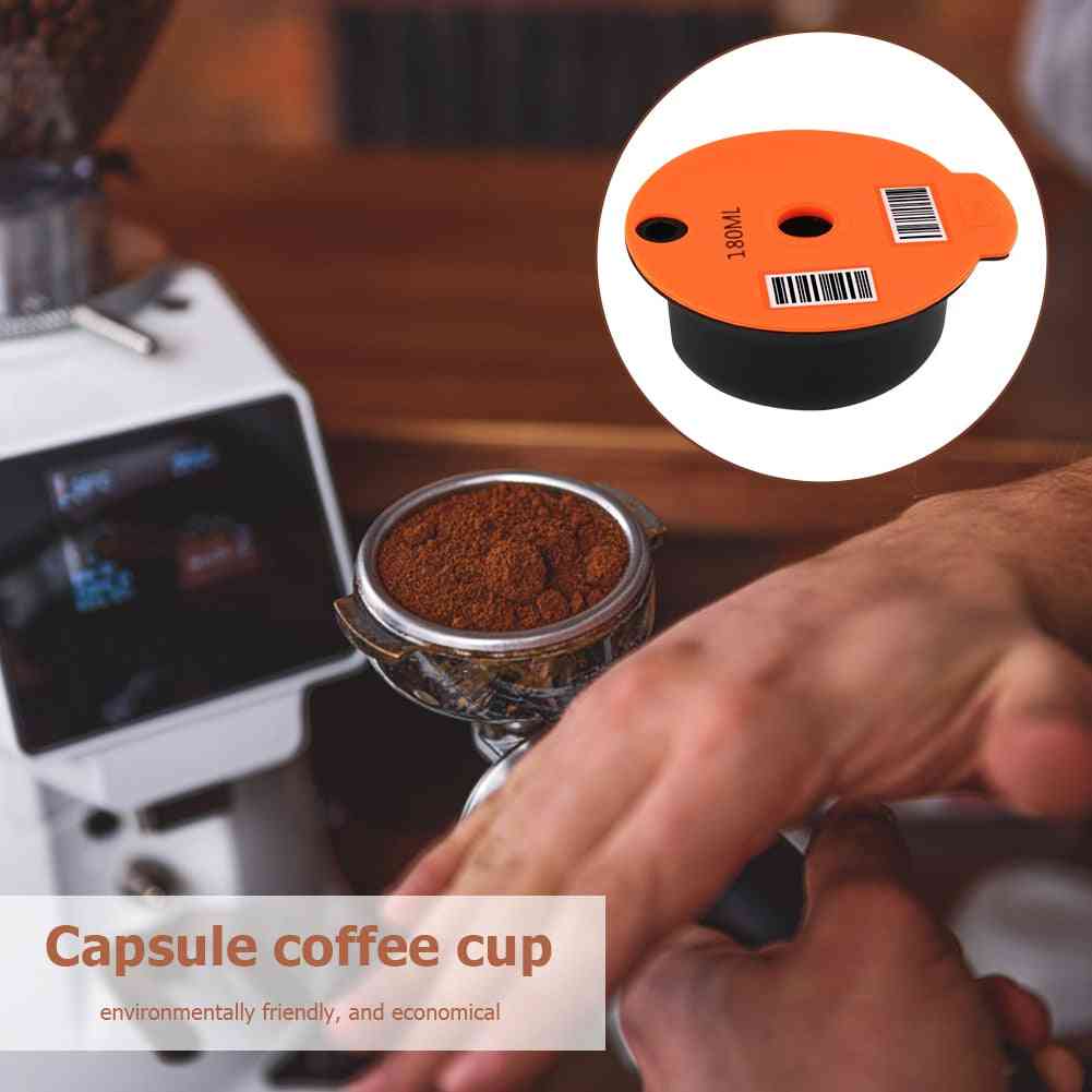 Gjenbrukbar kaffekapselkopp filterkurv plastkapsel med skjebørste