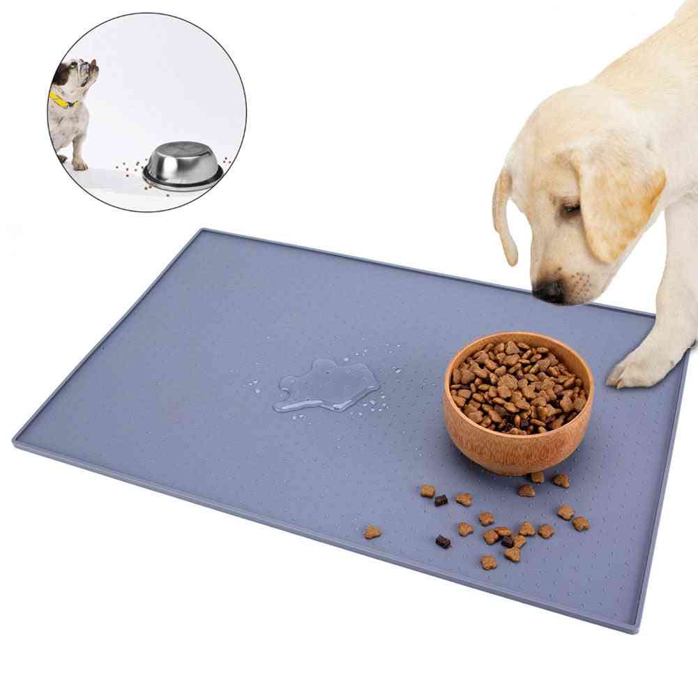Dog Cat Silicone Pet Food Pad Pet Bowl Drinking Mat Dog Feeding